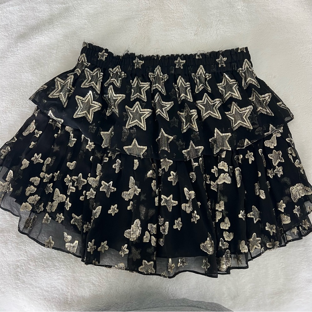 LoveShackFancy Star Ruffle Mini Skirt M